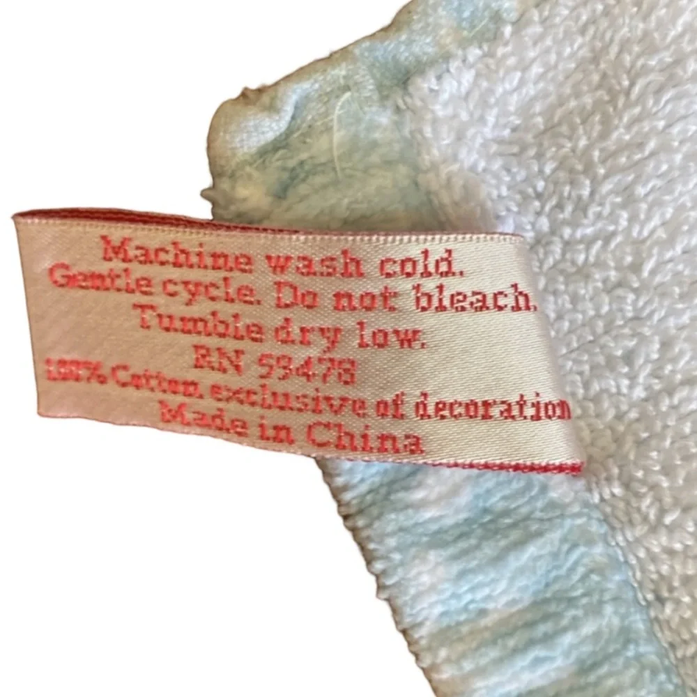 Jingles & Joy Embroidered Snowman Light Blue Hand Towels Set of 2